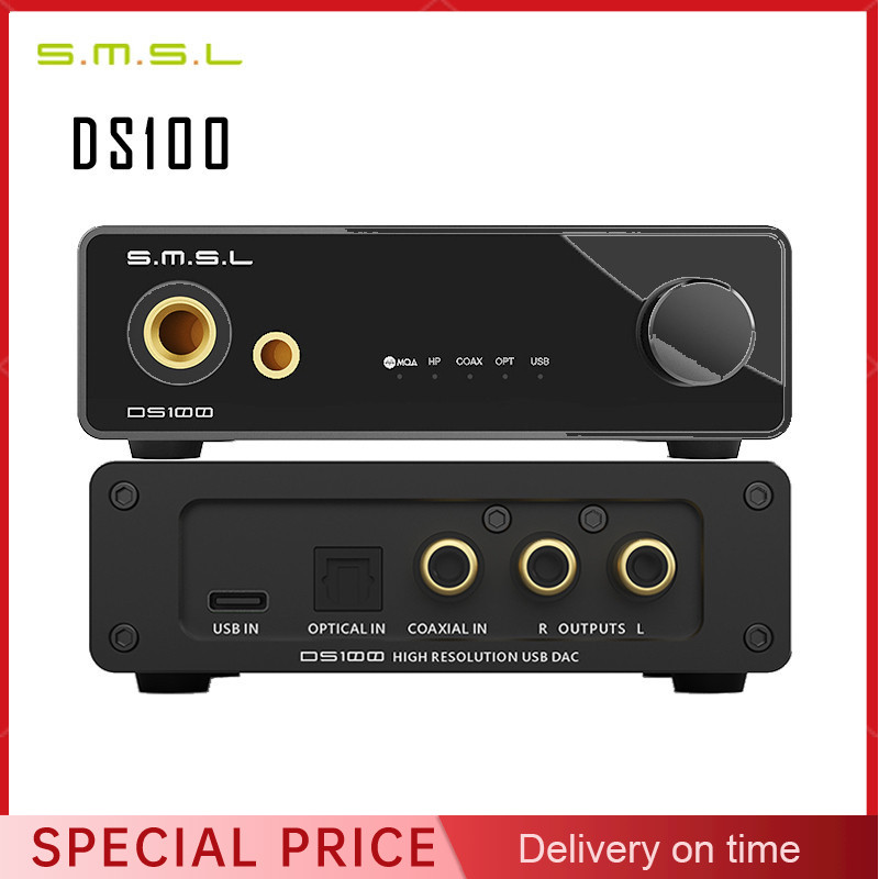 Portable Amplifier Mini - SMSL DS100 MQA MQA-CD 오디오 디코더,
