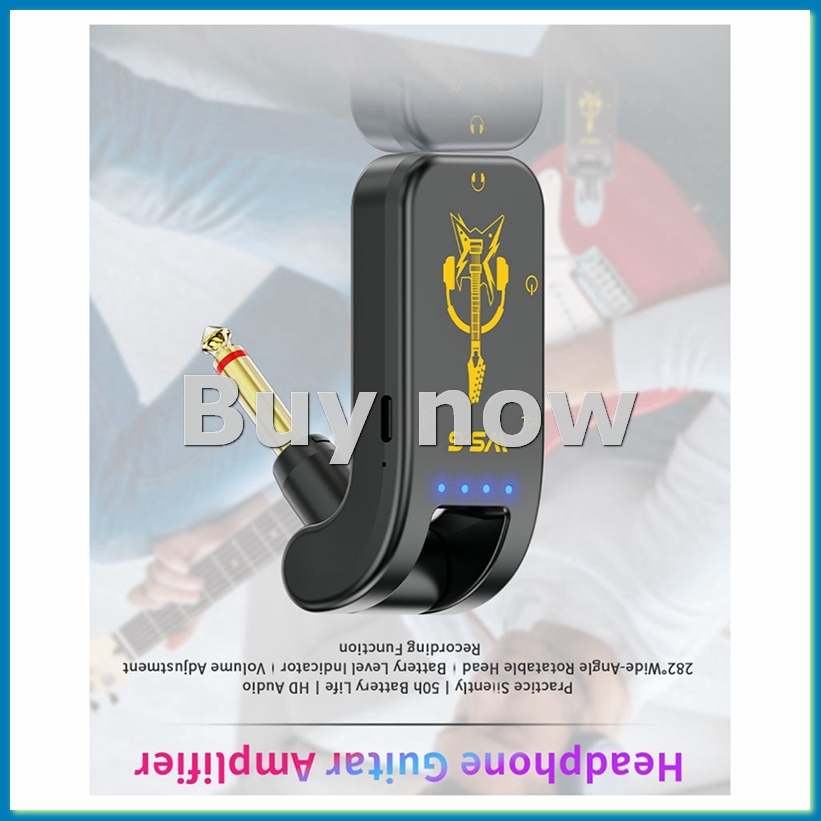 Portable Amplifier Mini - 충전식 리튬 배터리와 회전식 오디오 잭이