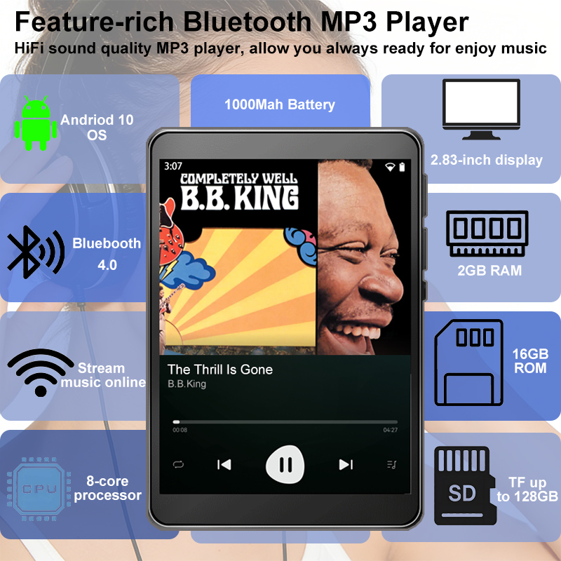 Audio Music Download Free - WiFi MP3 플레이어 Andriod 10 Spotify