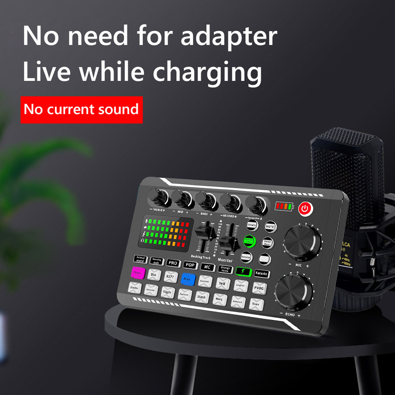 F998 라이브 사운드 카드 오디오 튜너 고음 및 저음 - Audio Music Voice Changer 리뷰 및 가격