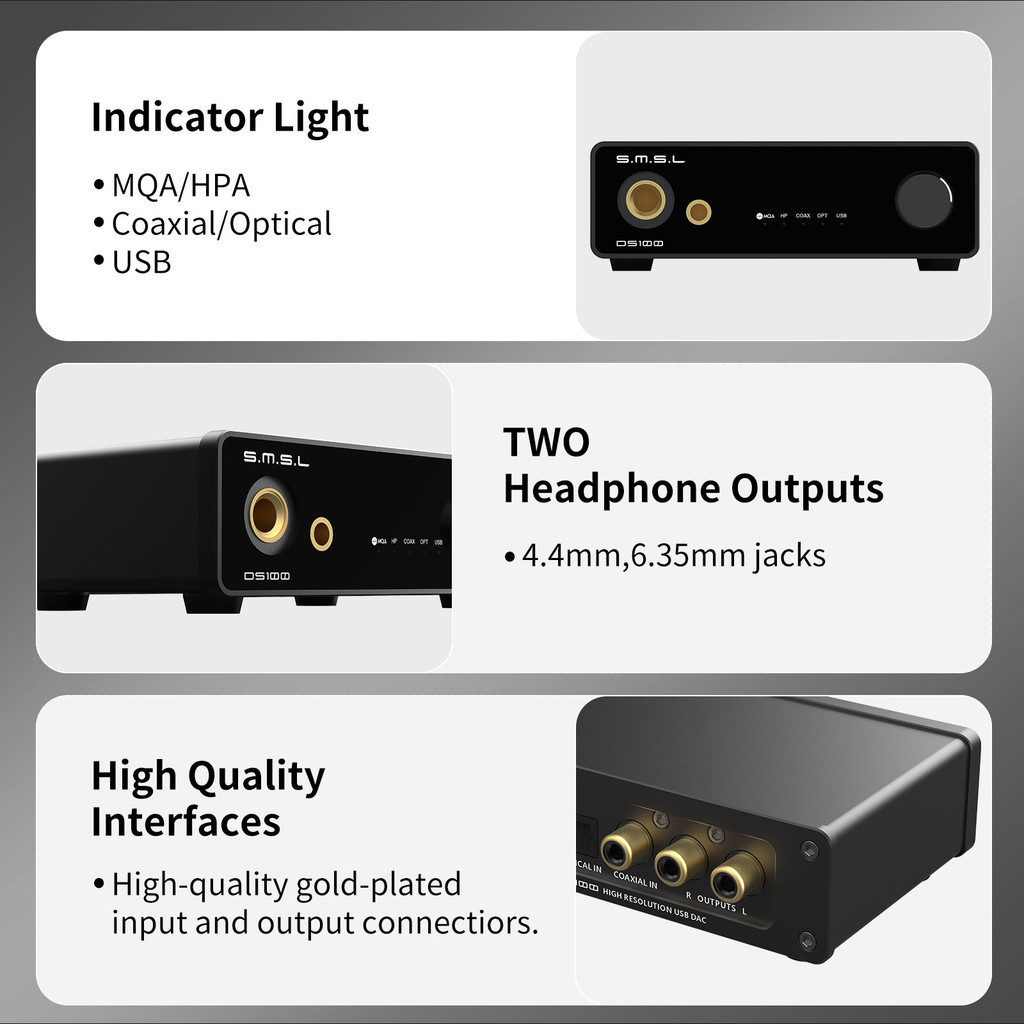 SMSL DS100 MQA MQA-CD 오디오 디코더, - Portable Amplifier Mini 리뷰 및 가격
