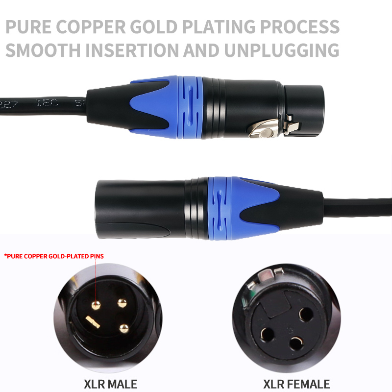 XLR 마이크 케이블 3핀 남성-여성 50cm 1m 2 - Cable Xlr Balanced 리뷰 및 가격
