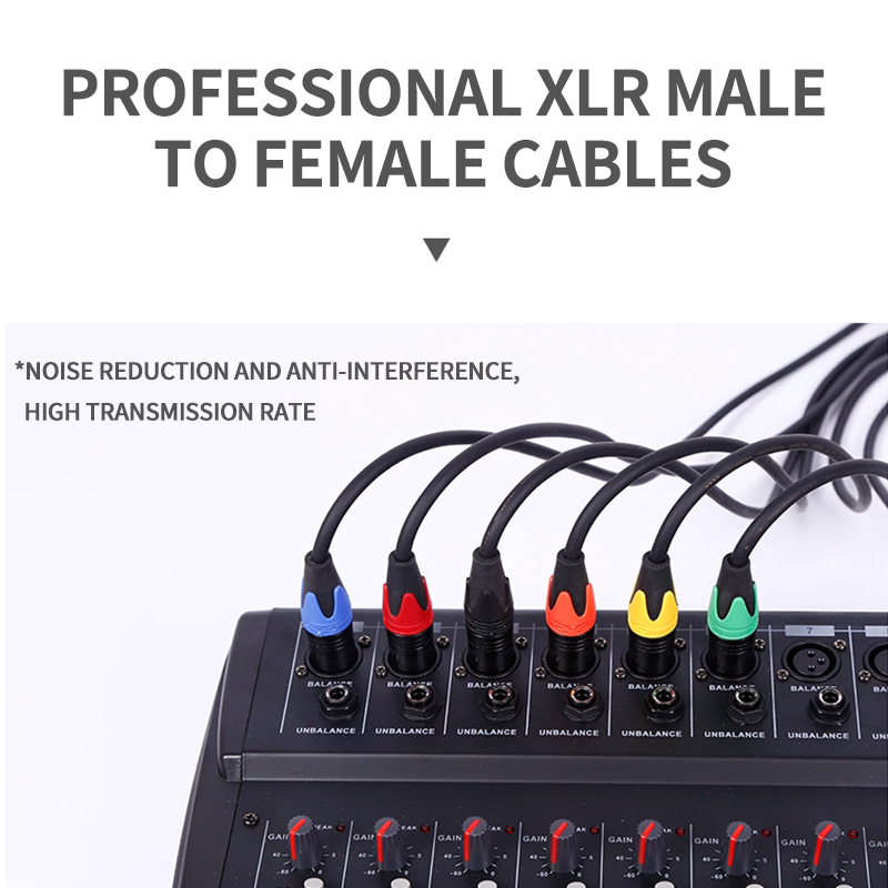 XLR 마이크 케이블 3핀 남성-여성 50cm 1m 2 - Cable Xlr Balanced 리뷰 및 가격
