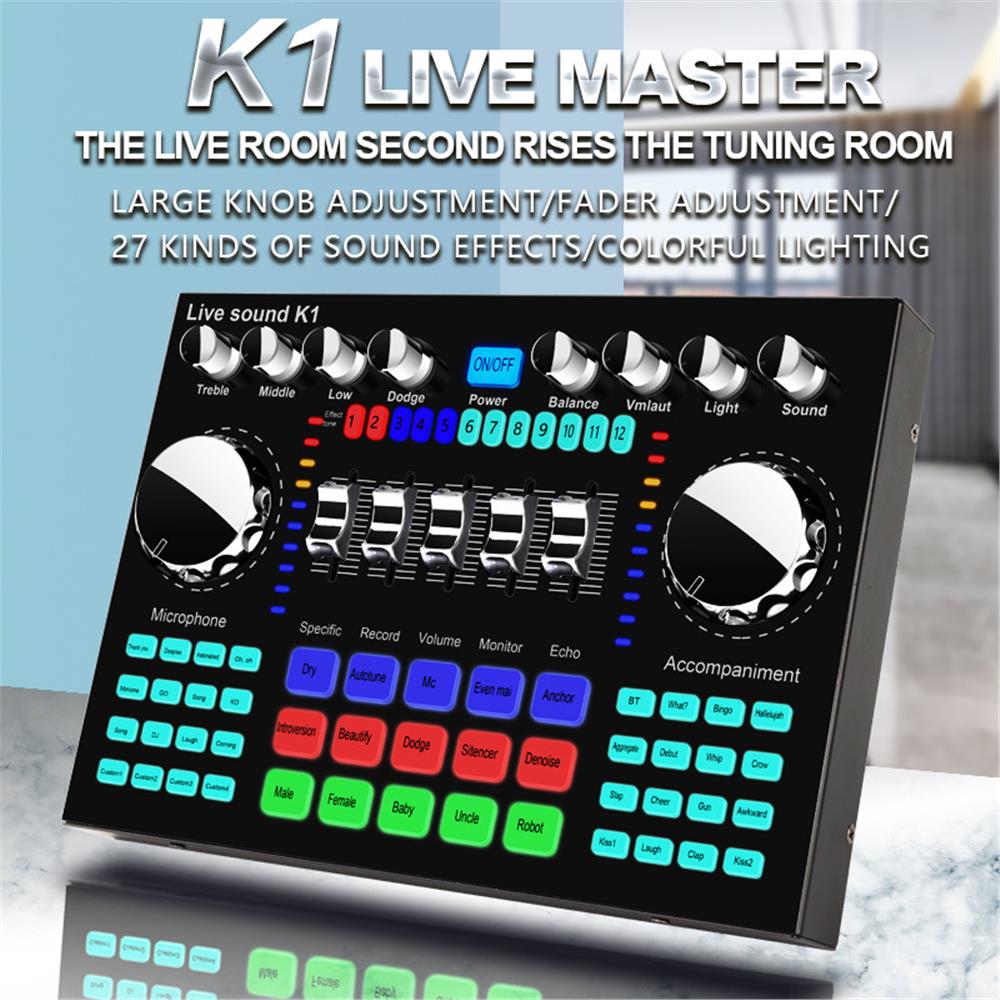 K1 오디오 믹서 라이브 사운드 카드 모바일 폰 음성  - Audio Music Voice Changer 리뷰 및 가격