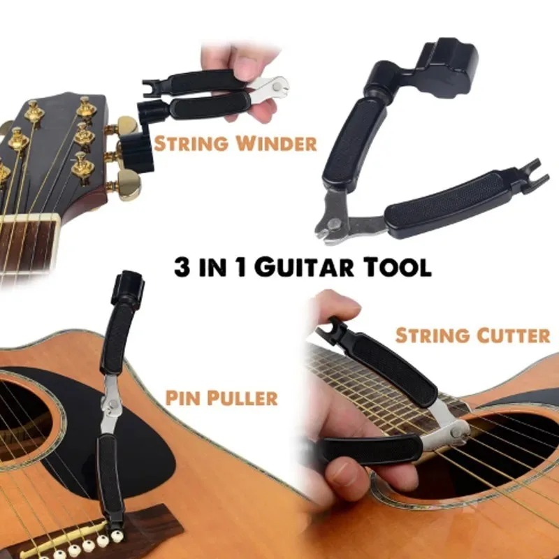 기타 3-in-1 스트링 클리퍼, 스트링 와인더, 네일 - Guitar Slide Tube 리뷰 및 가격