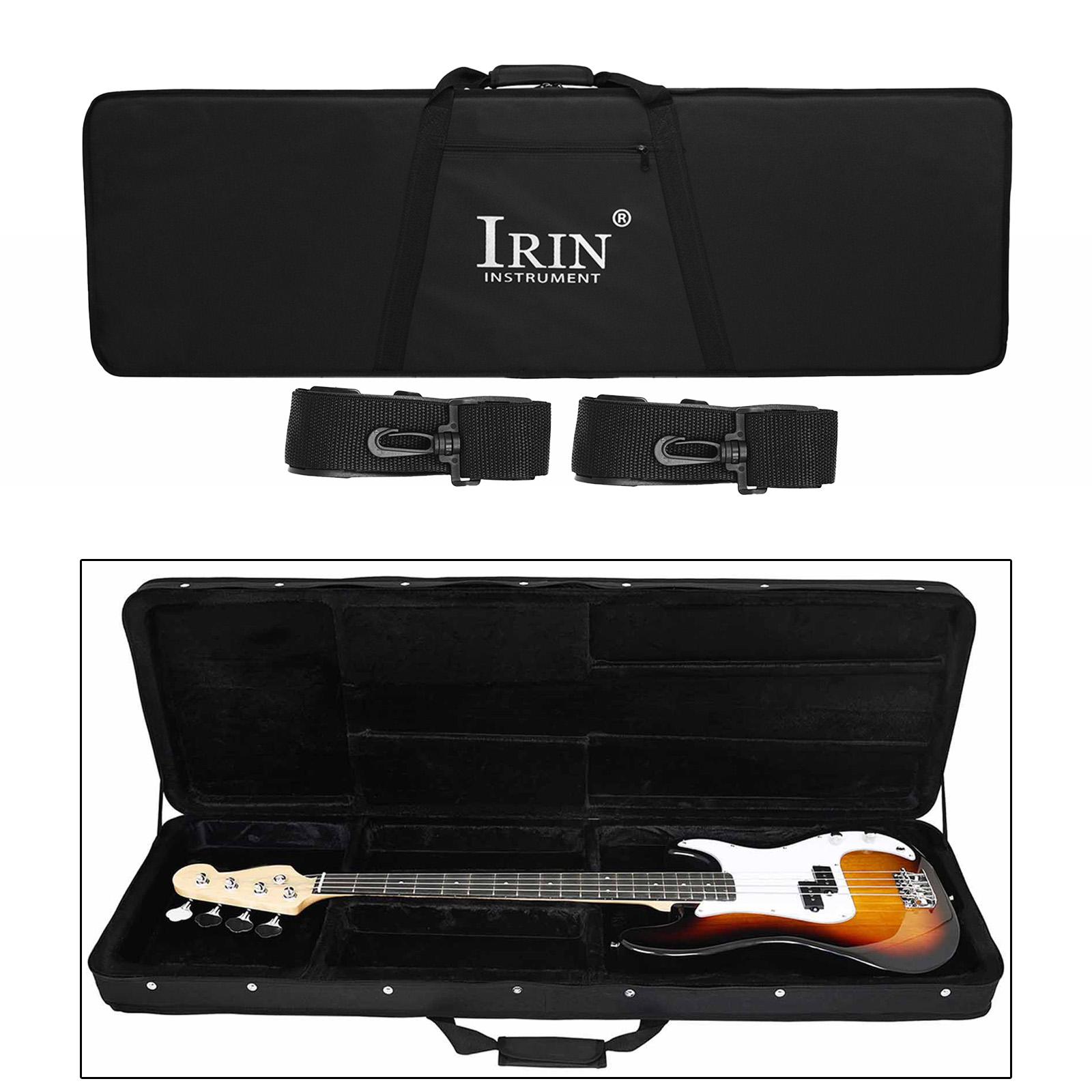베이스 기타 가방 블랙 휴대용 조절 가능한 스트랩 포함 - Case Guitar Gig Bag 리뷰 및 가격